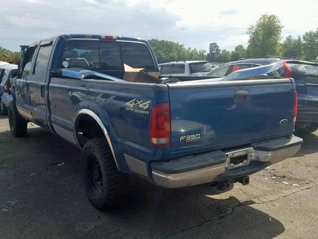 3FTSW31F9YMA61464 - 2000 FORD F350 SRW S GREEN photo 3