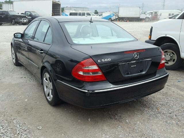 WDBUF70J34A492507 - 2004 MERCEDES-BENZ E 500 BLACK photo 3