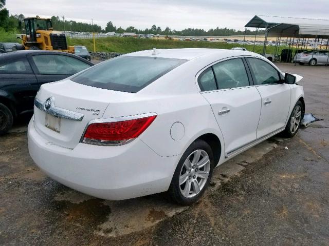 1G4GC5EDXBF142558 - 2011 BUICK LACROSSE C WHITE photo 4