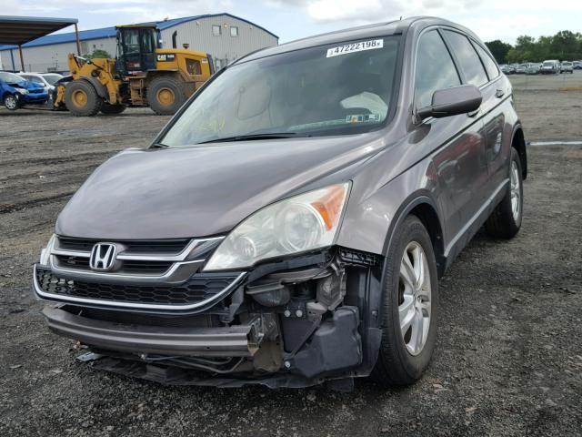 5J6RE4H7XAL089071 - 2010 HONDA CR-V EXL GRAY photo 2