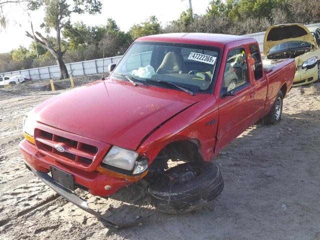 1FTYR14X7XPB52428 - 1999 FORD RANGER SUP RED photo 2