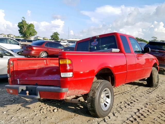 1FTYR14X7XPB52428 - 1999 FORD RANGER SUP RED photo 4