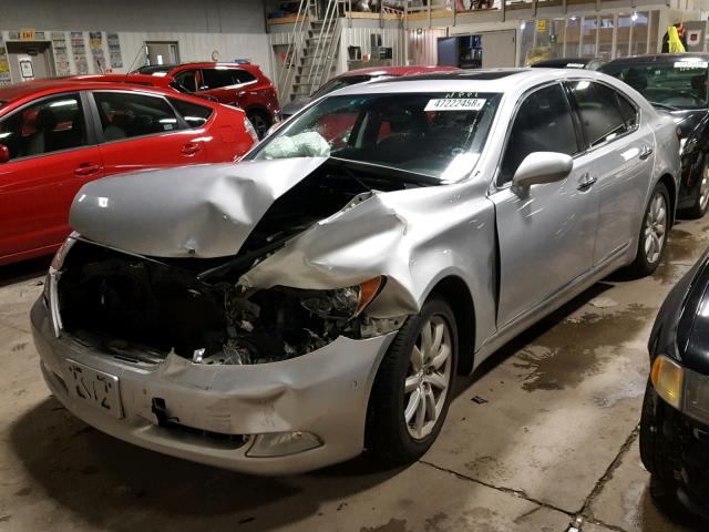 JTHBL46F075022854 - 2007 LEXUS LS 460 SILVER photo 2