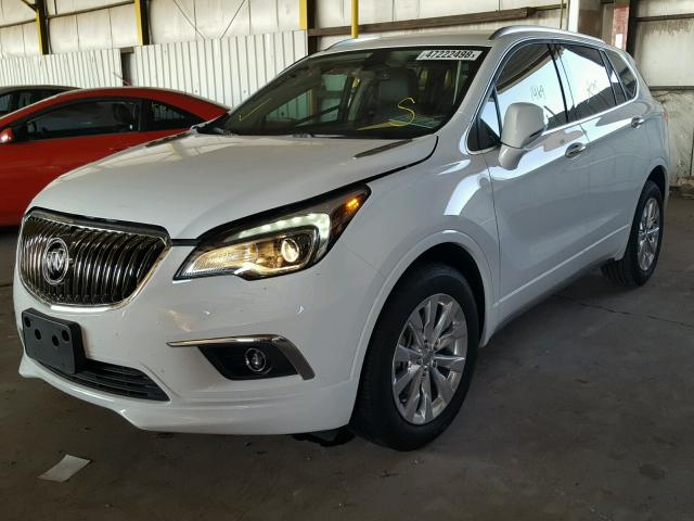 LRBFX1SA2JD024908 - 2018 BUICK ENVISION E WHITE photo 2