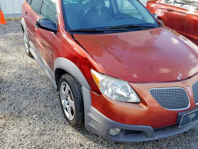 5Y2SL65897Z404471 - 2007 PONTIAC VIBE BURGUNDY photo 9