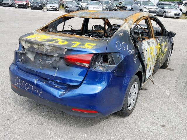 3KPFK4A7XHE133410 - 2017 KIA FORTE LX BURN photo 4