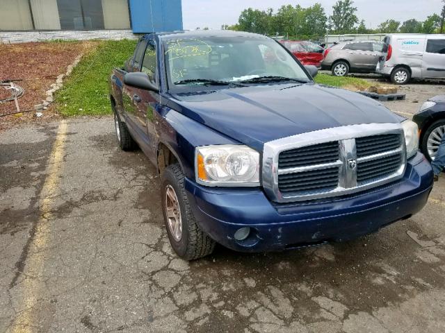 1D7HE42N66S640530 - 2006 DODGE DAKOTA SLT BLUE photo 1