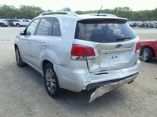 5XYKWDA25BG132019 - 2011 KIA SORENTO SX SILVER photo 3