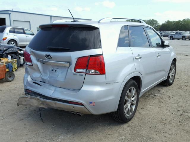 5XYKWDA25BG132019 - 2011 KIA SORENTO SX SILVER photo 4