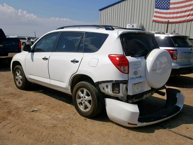 JTMZD33V975045343 - 2007 TOYOTA RAV4 WHITE photo 3