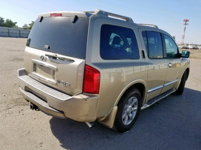 5N3AA08AX4N812349 - 2004 INFINITI QX56 GOLD photo 4