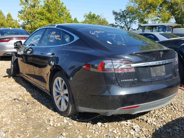 5YJSA1E21GF124926 - 2016 TESLA MODEL S BLACK photo 3