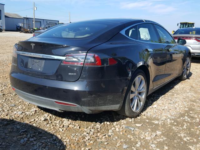 5YJSA1E21GF124926 - 2016 TESLA MODEL S BLACK photo 4