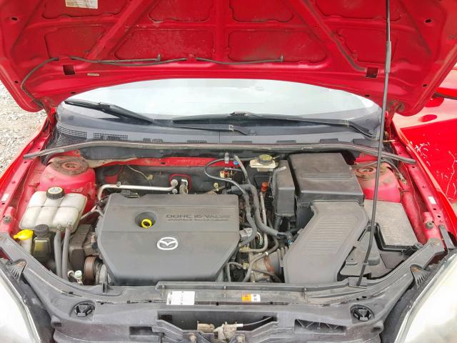 JM1BK34F281148434 - 2008 MAZDA 3 I RED photo 7