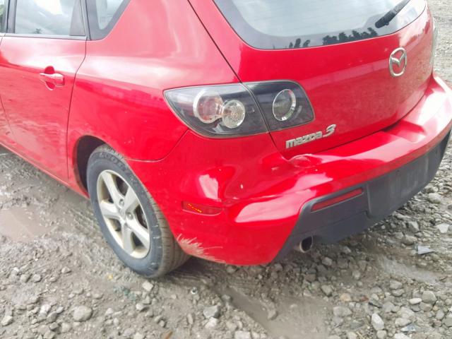 JM1BK34F281148434 - 2008 MAZDA 3 I RED photo 9