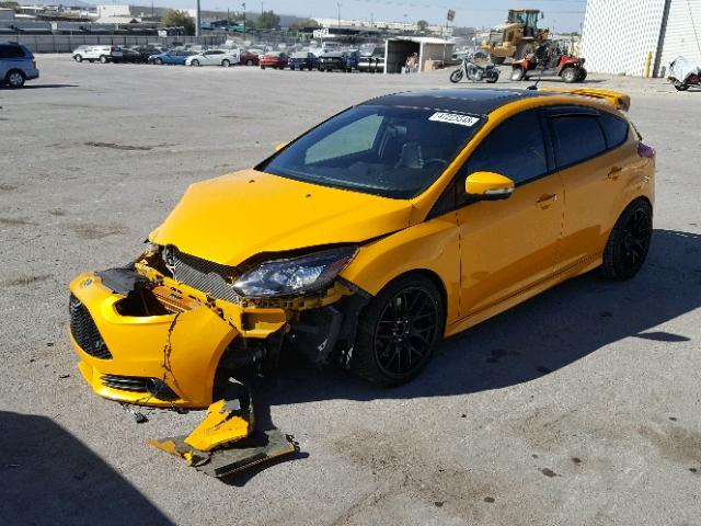 1FADP3L98EL237193 - 2014 FORD FOCUS ST ORANGE photo 2