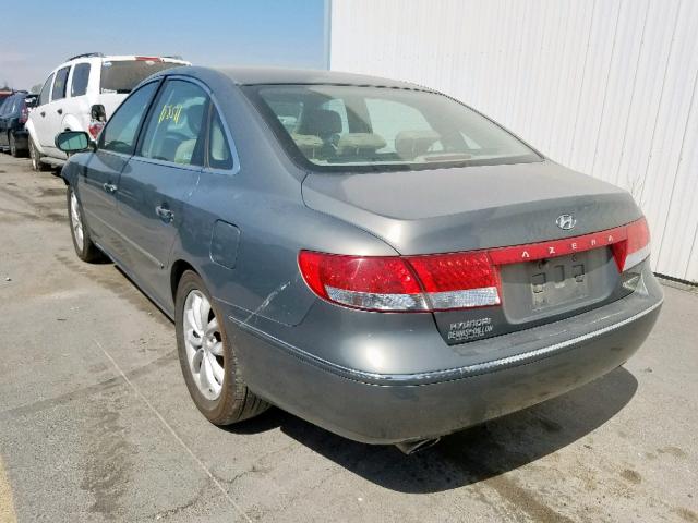 KMHFC46FX6A121363 - 2006 HYUNDAI AZERA SE GRAY photo 3