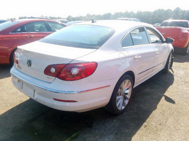 WVWHN7ANXBE726025 - 2011 VOLKSWAGEN CC LUXURY WHITE photo 4