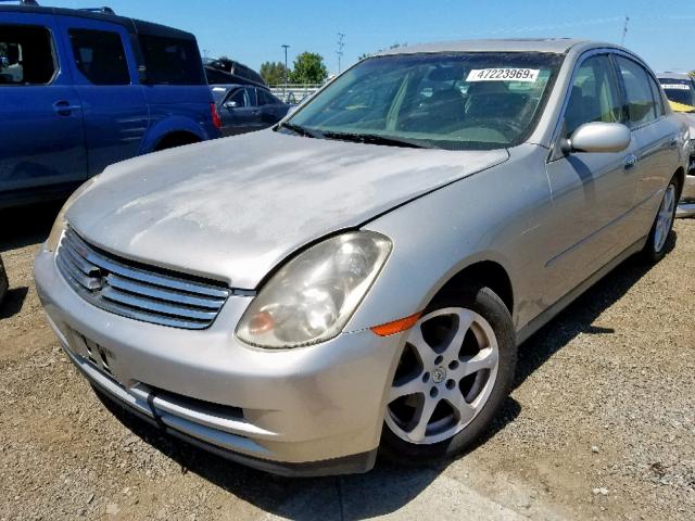 JNKCV51E94M100455 - 2004 INFINITI G35 BEIGE photo 2