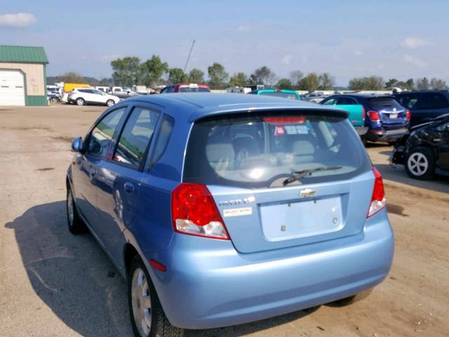 KL1TJ62624B173146 - 2004 CHEVROLET AVEO LS BLUE photo 3