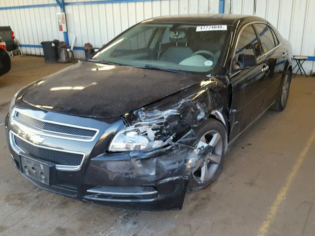 1G1ZC5E02CF154949 - 2012 CHEVROLET MALIBU 1LT BLACK photo 2