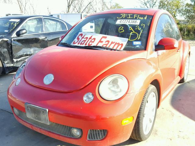 3VWFE21C13M434393 - 2003 VOLKSWAGEN NEW BEETLE RED photo 2