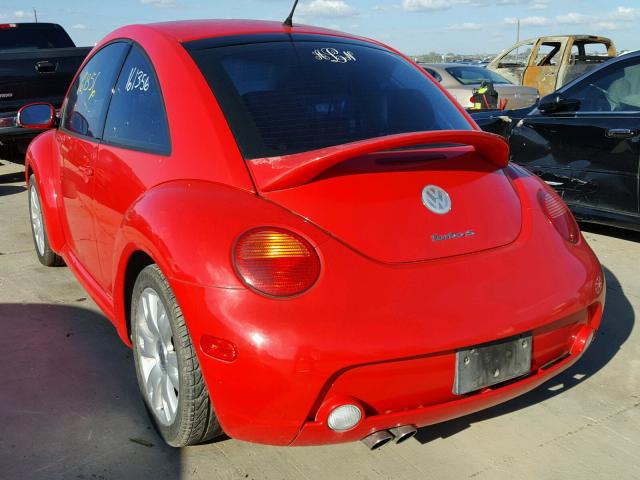 3VWFE21C13M434393 - 2003 VOLKSWAGEN NEW BEETLE RED photo 3