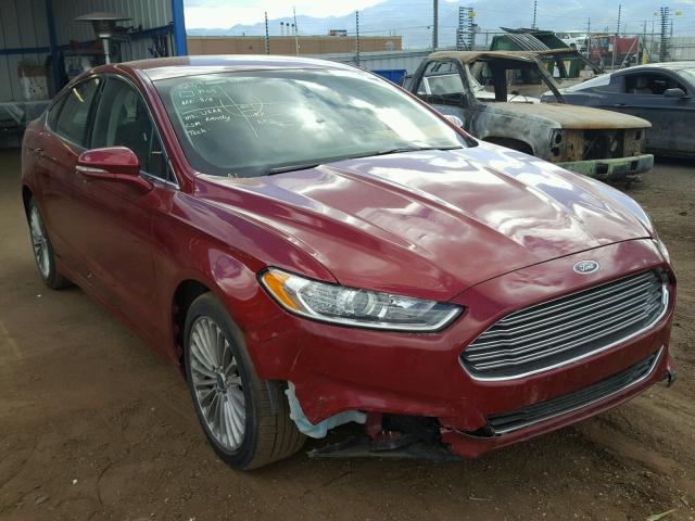 3FA6P0K90GR308819 - 2016 FORD FUSION TIT RED photo 1