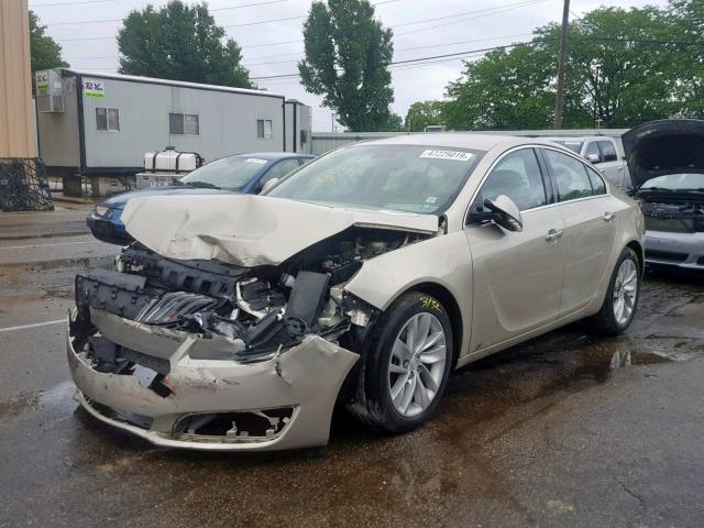 2G4GN5EX6E9187157 - 2014 BUICK REGAL PREM TAN photo 2