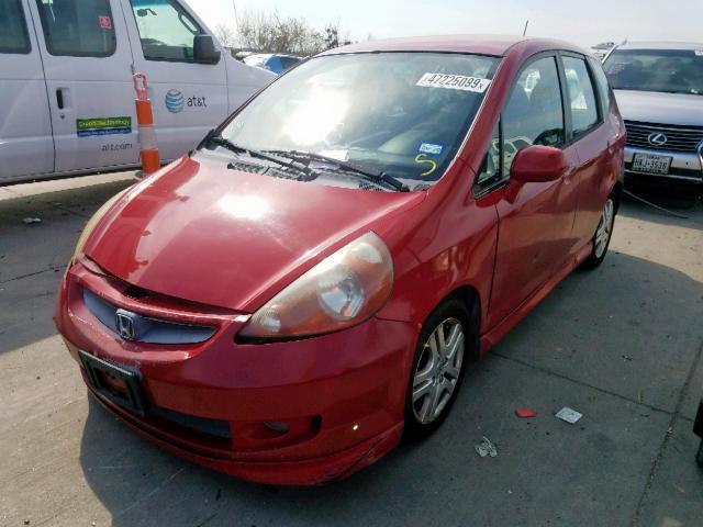 JHMGD38677S051425 - 2007 HONDA FIT S 红色 照片 2