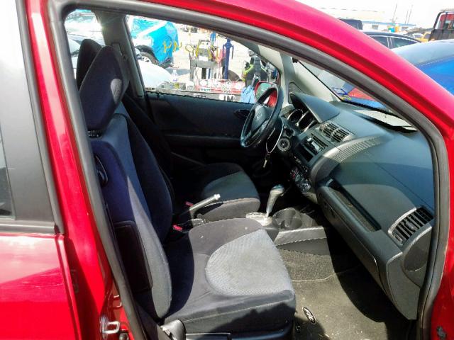JHMGD38677S051425 - 2007 HONDA FIT S 红色 照片 5