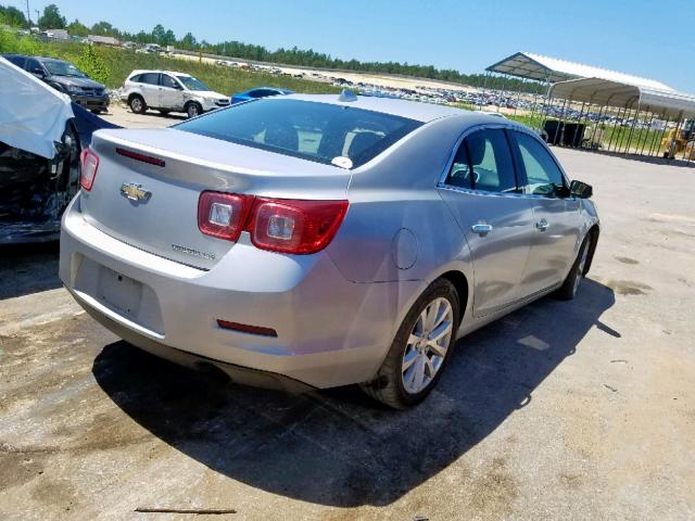 1G11H5S15EF139619 - 2014 CHEVROLET MALIBU LTZ 银色 照片 4