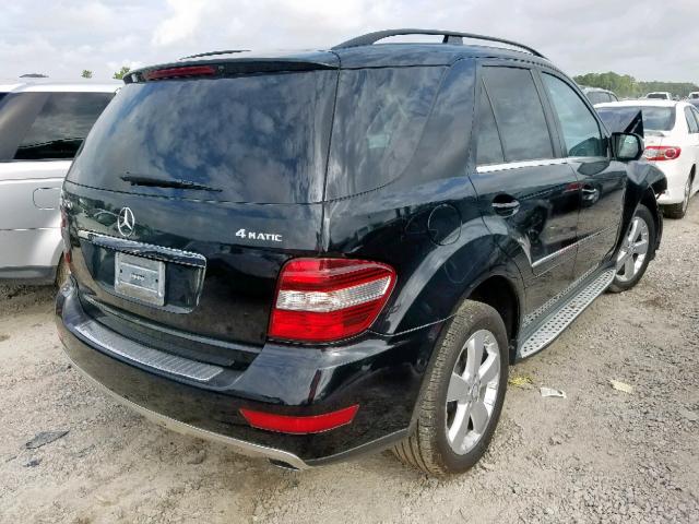 4JGBB8GB6AA581830 - 2010 MERCEDES-BENZ ML 350 4MA BLACK photo 4