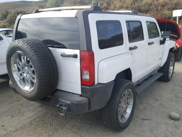 5GTDN136668279756 - 2006 HUMMER H3 WHITE photo 4