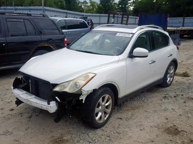 JNKAJ09FX8M357990 - 2008 INFINITI EX35 BASE WHITE photo 2