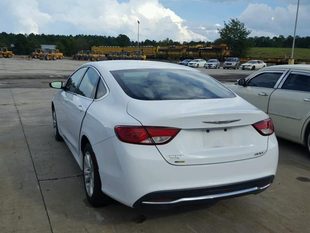 1C3CCCABXFN759213 - 2015 CHRYSLER 200 LIMITE WHITE photo 3