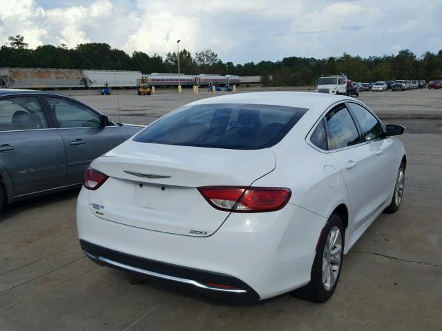 1C3CCCABXFN759213 - 2015 CHRYSLER 200 LIMITE WHITE photo 4