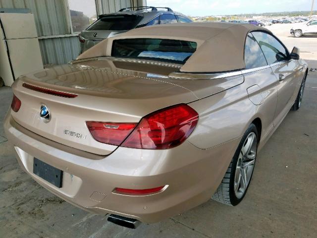 WBALZ3C5XCDL71317 - 2012 BMW 650 I GOLD photo 4