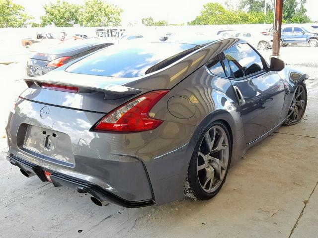 JN1AZ4EHXFM444314 - 2015 NISSAN 370Z BASE GRAY photo 4