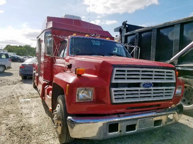 1FDMF62J2NVA07952 - 1992 FORD F600 LPO RED photo 1