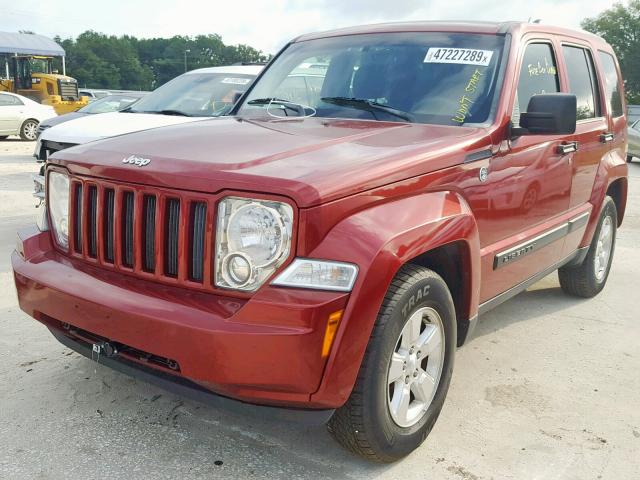 1C4PJMAK1CW175040 - 2012 JEEP LIBERTY SP RED photo 2