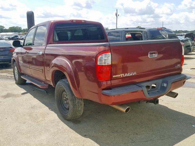 5TBET38104S460508 - 2004 TOYOTA TUNDRA DOU BURGUNDY photo 3