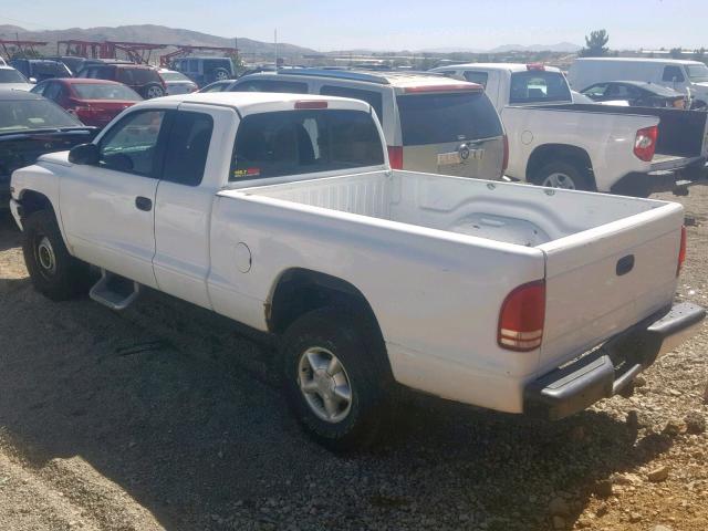 1B7GG22XXWS680681 - 1998 DODGE DAKOTA WHITE photo 3