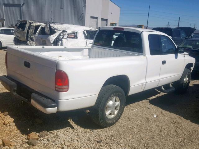 1B7GG22XXWS680681 - 1998 DODGE DAKOTA WHITE photo 4