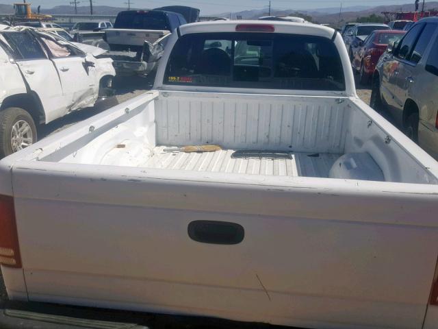 1B7GG22XXWS680681 - 1998 DODGE DAKOTA WHITE photo 6