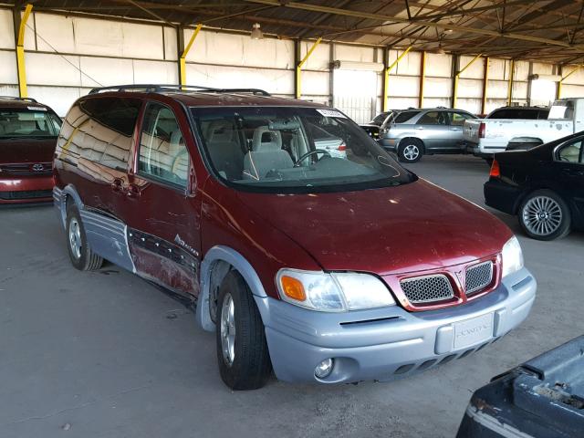 1GMDX03E8YD290668 - 2000 PONTIAC MONTANA RED photo 1