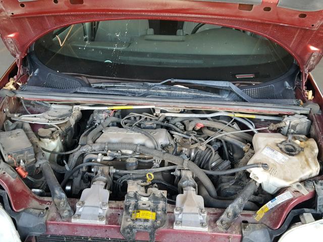 1GMDX03E8YD290668 - 2000 PONTIAC MONTANA RED photo 7