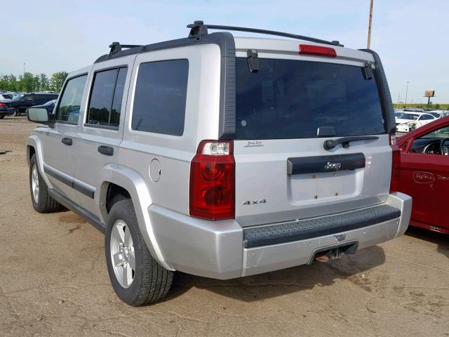 1J8HG48N96C144278 - 2006 JEEP COMMANDER SILVER photo 3