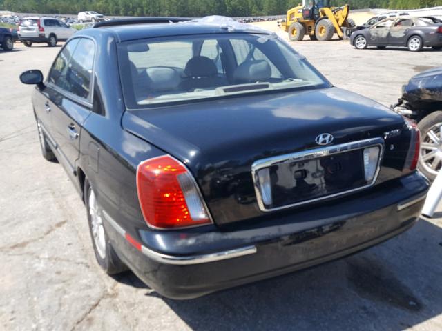 KMHFU45E65A403911 - 2005 HYUNDAI XG 350 BLACK photo 3