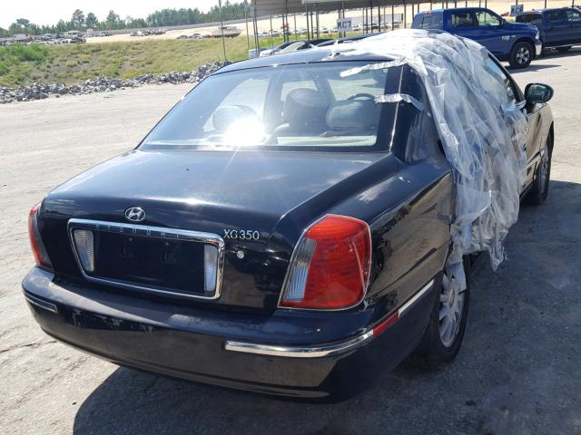 KMHFU45E65A403911 - 2005 HYUNDAI XG 350 BLACK photo 4